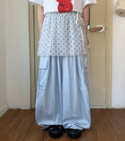 Insico Layered Banding Dot Skirt