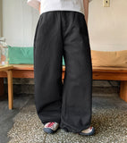 Decoats basic wide cotton pants