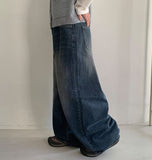 Kimelo Washing Denim Wide Pants