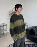 Heren gradient grunge knit