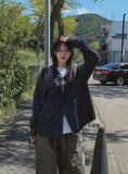 Luca over denim hoodie