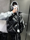 Dominic Glossy Black Padded Vest