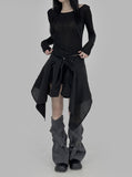 Basic Boat Neck See-Through Tee