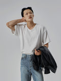 Jun Inner U-Neck Washing Short Sleeve Tee