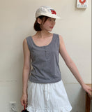Gelsource Summer Button Layered Sleeveless