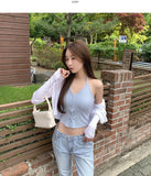 Thin Feminine Pendant Long Sleeve Cardigan