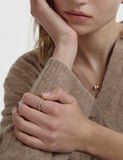 Champagne Full Moon Silver (P) Duo Shine Ring