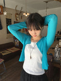 Pocon U-neck Color Basic Cardigan