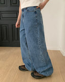 Sude Wide Denim Pants