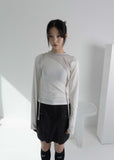 COMB PATTERNED SHORT SK