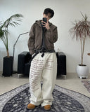 Karud lettering cotton pants