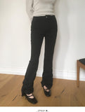 Monde Shirring Pleated Layered Bootcut Pants