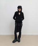 Tassel Collar Knit Cardigan