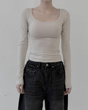 Body Slim Deep Square Tee