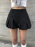 Poing Balloon Pintuck Nylon Banding Shorts