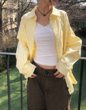 Hakyu Back Button Loose Fit Cotton Shirt