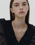 Essence Silver Moissanite Floria Necklace
