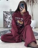 Heads Eagle Print Hoodie