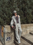 Resin flare fit banding pants