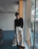 Void Dirty Washed Flare Denim Pants
