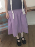 Janta Diagonal Button Banding Midi Skirt