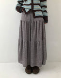 Buren Bocashi Long Flare Skirt
