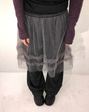 Savon Tulle Skirt Layered Brushed Skirt Pants