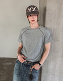 Layden Ribbed Cut-out Short Sleeve T-shirt