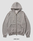 Round Cut Heavy Cotton Hoodie Zip Up