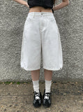 Hetty Side Pintuck Snap Bermuda Pants