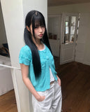 Meku Knit Short Sleeve Cardigan