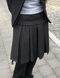 Herin Frill Pleated Midi Skirt