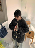 Morinve quilted toggle padded jumper