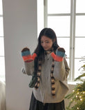 Allbut Mohair Color Knit Hand Gloves