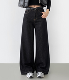 Back Pocket Point Maxi Wide Fit Raw Denim Pants