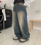 Fanni Painter Vintage Washed Denim Pants