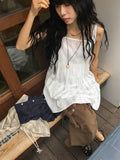 Mameko Lace Sleeveless Layered One Piece