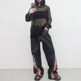 (Unisex) Baren See-Through Hooded T-Shirt