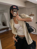 Mel Stripe Overfit Cotton Shirt