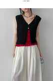 Boucle Two Button Overfit Vest