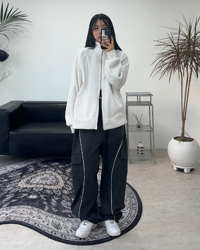 【SATIIIZ】Bollet Nylon Piping Cargo Pants SATIIIZ (サティーズ) - ボレットナイロンパイピングカーゴ