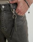 [Real Leather] Rope Combi Keyring