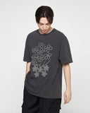 Flower Bouquet Drawing Pigment Short Sleeve Tee