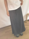 Neiro Cotton Dot Maxi Long Skirt