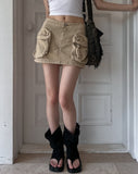utility three-dimensional pocket mini skirt