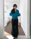 Doi Pocket Parachute Bootcut Pants