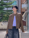 Bolt Vintage Trackline Leather Jacket