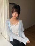 Maylin Lace V-neck See-through Cardigan