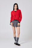 Deron pleated short skirt