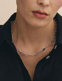 [Premium Plating] H Edition AB Round Tag Chain Necklace